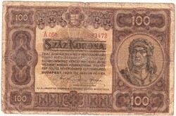 Magyarország 100 korona 1920 FA