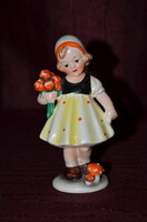 Tüneményes Foreign Cortendorf kislány figura