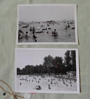 Retro fotó 9.: régi fénykép fürdőhelyekről (Balatonfüred, Szeged-Sziksós, 1971)