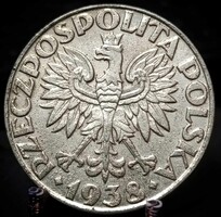 Lengyelország 50 groszy, 1938 RITKA !! B15E4