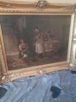 Krupka Ferenc. Guest.-100×80-With frame.