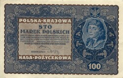 100 marek márka 1919 Lengyelország