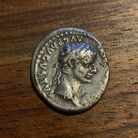 Tiberius ezüst denár, Lugdunum, AD 14-37 -3,73gr, 17-19mm átmérő. Ritka!