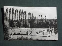 Képeslap,Miskolctapolca fürdő,barlangfürdő,strand,medence látkép,részlet, 1961-
