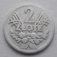 2 Zloty 1958 érme, alumínium fémpénz - Lengyelország 2 Zloty 1958 pénzérme