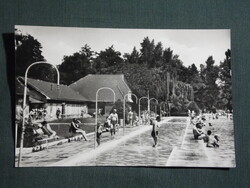 Képeslap,Miskolctapolca fürdő,barlangfürdő,strand,medence látkép,részlet, 1961-