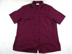EREDETI ULLA POPKEN (XL / 2XL) RÖVID UJJÚ NŐI NYÁRI KÖNNYED LENVÁSZON ING