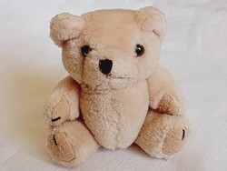 Játék 0007 - plüss Teddy maci 12cm mozgó karok és lábak F.I.G. Köln vintage