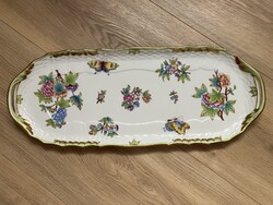 HERENDI PORCELÁN VIKTÓRIA MINTÁS SÜTEMÉNYES TÁLCA
