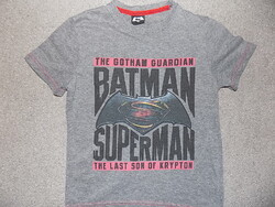 Batman Superman ellen pamut póló 7-8 évesre