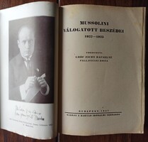 Mussolini, (Benito) -- válogatott beszédei 1922–1925. Fordította Zichy Rafaelné Pallavicini Edina