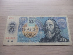 20   Korona    1988 Felülbélyegzésel   Csehszlovákia