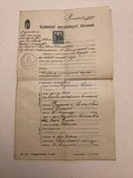 Születési anyakönyvi kivonat ( 1916 ) .
