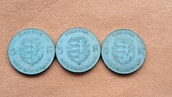 Kossuth 1947 5 forint ezüst eladó ! 3 db