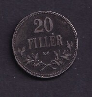 20 Fillér 1918 KB.