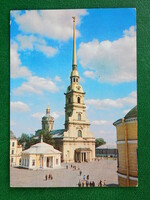 Díjjegyes légiposta-képeslap Szovjetunió 1982. Leningrád, Petropavlovszkij székesegyház