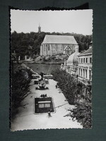 Képeslap,Miskolc,Avasi templom,Szabadság tér,Kossuth szobor látkép,részlet,1960-