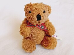 Játék 0008 - plüss Teddy maci 13cm mozgó karok és lábak Sunkid vintage