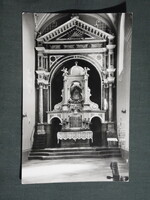 Képeslap,Máriagyűd,Barokk kegytemplom,oltár látkép,részlet,1971-