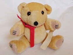 Játék 0010 - plüss Teddy maci mackó15cm mozgó karok és lábak Grove International vintage
