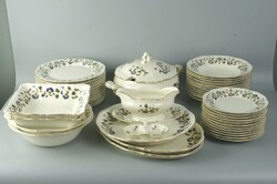 Zsolnay 12 személyes kék virágos Milleniumi étkészlet 9335/171