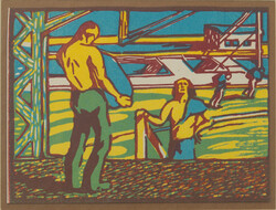 Egry József (1883-1951) : Kikötőmunkások (1911 - Művészház)