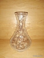 Repesztett üveg váza - 18,5 cm magas (7/d)