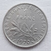 1 Franc 1970 érme, fémpénz - Franciaország 1 Franc 1970 pénzérme