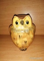 Bodrogkeresztúri kerámia bagoly figura - 14 cm magas (po-1)