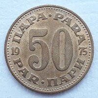 50 Para 1975 érme, fémpénz - Szerbia 50 Para 1975 pénzérme