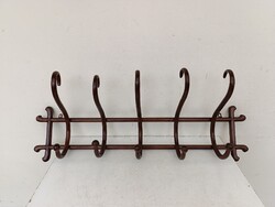 Thonet bútor antik hajlított falra szerelhető 5 akasztós ruha fogas 666 1720