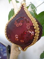 Bordó karácsonyfa dísz