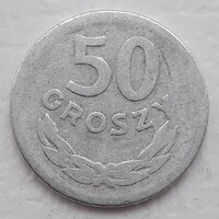 50 Groszy 1957 érme, alumínium fémpénz - Lengyelország 50 Groszy 1957 pénzérme