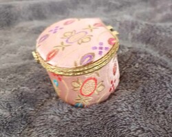 Rózsaszín mini ékszertartó - gyűrűtartó dobozka