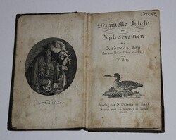 Fáy András: Fáy András eredeti meséi és Aphorizmái 1825 (első német nyelvű kiadás) (Ritka!!)