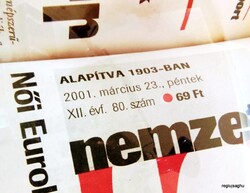 2012 szeptember 22  /  Nemzeti SPORT  /  SZÜLETÉSNAPRA! RETRO, RÉGI EREDETI ÚJSÁG Ssz.:  10364