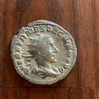 Herennius Etruscus ezüst antoninian, AD 250-251, Roma -3,6gr, 21-22mm átmérő. Ritka!