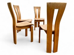 4 Francia SELTZ design étkező szék - vintage - retro - különleges, szoborszerű formavilág