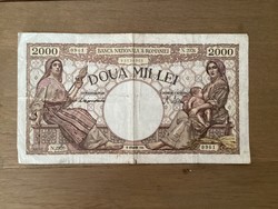 2000 Lei 1944 Románia .
