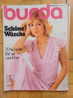 BURDA magazin a 80-as évekből: fehérnemű téma