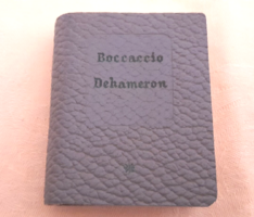 Minikönyv miniatűr Boccaccio Dekameron szépirodalom 5,5x5,5x1,5  1957