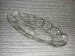 Antik üveg kínáló tálka 11*24 cm (A14)