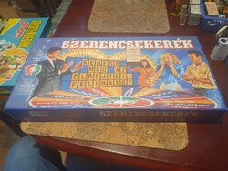 Retro újszerű hiánytalan szerencsekerék társasjáték szocreál minerva triál