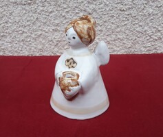 Jelzett Borsódy Ágnes Gyertyatartó Kerámia Angyalka