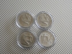 1948 1953 1965 1966 Teljes alumínium 50 Fillér sor verdefényes tartásban UNC