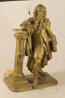 Antik bronzírozott fém szobor 705