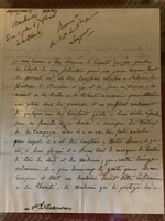 Francia Bourbon házi hercegnő levele 1817