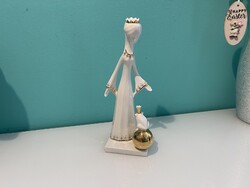 Ősz Szabó Antónia - Békakirály Aquincum porcelán figura