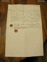 Szegénységi bizonyítvány 1846-ból - szép, tiszta állapot !