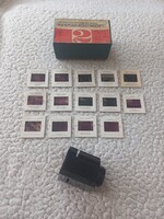 Retro orosz diakép nézegető 14 db moszkvai képpel B